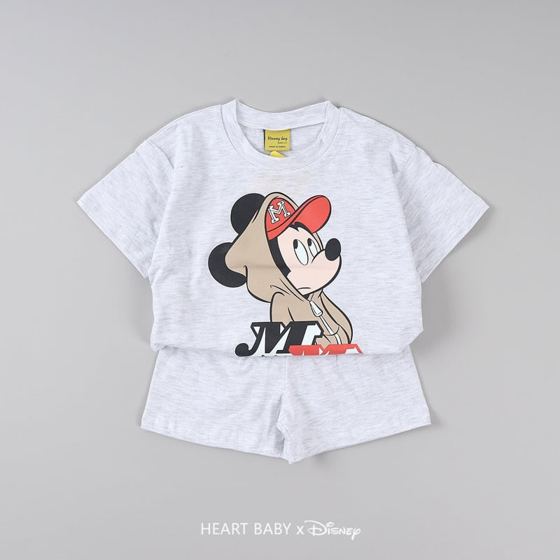 Heart Baby - Korean Children Fashion - #kidsstore - MM Short Sleeve Top Bottom Set - 7
