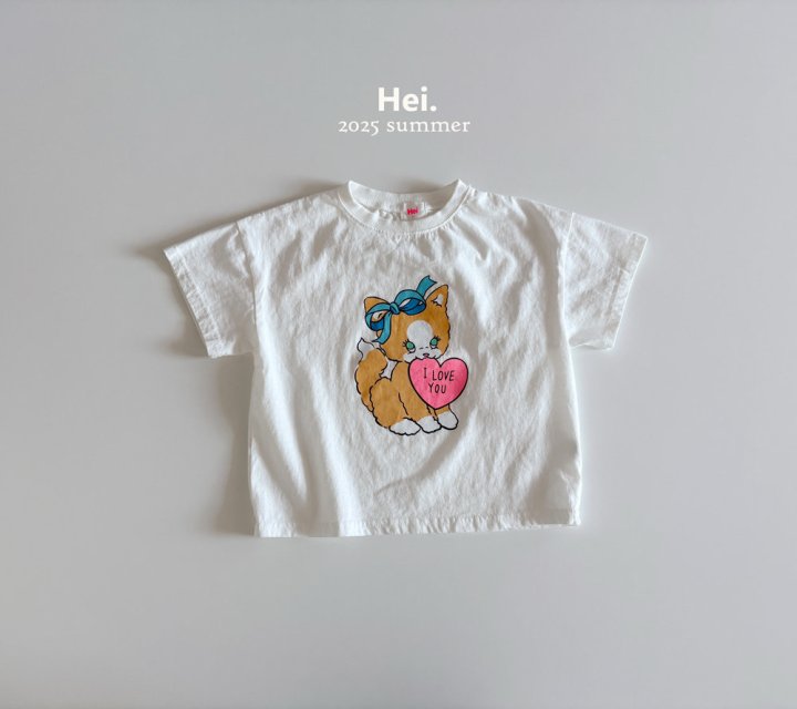 Hei - Korean Children Fashion - #childofig - Meow Long Tee - 2
