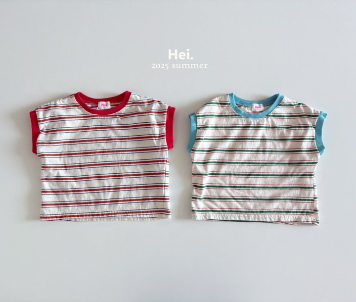 Hei - Korean Children Fashion - #childofig - Raglan Stripe Tee