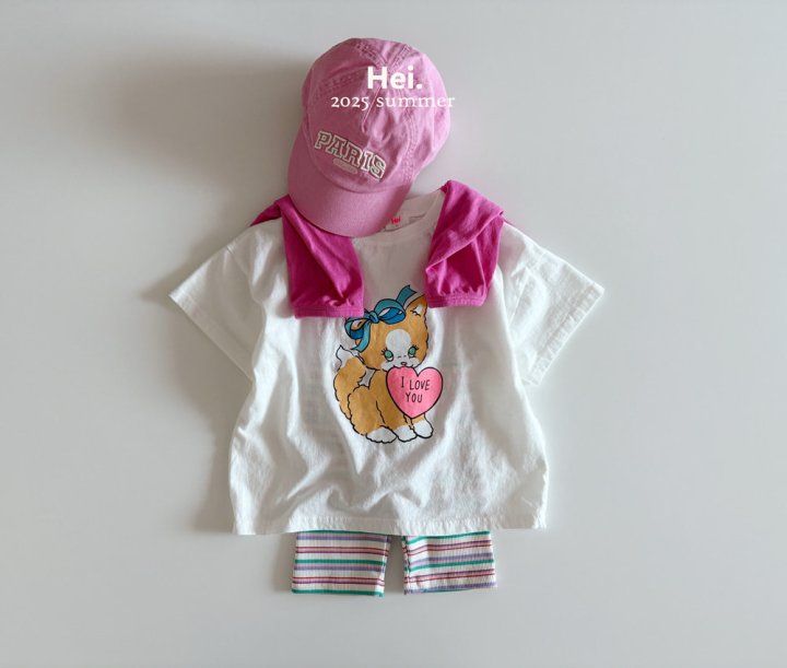 Hei - Korean Children Fashion - #childrensboutique - Meow Long Tee - 3