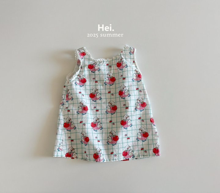 Hei - Korean Children Fashion - #designkidswear - Cherry One-piece - 2