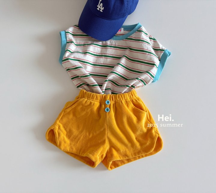 Hei - Korean Children Fashion - #kidsshorts - Raglan Stripe Tee - 6