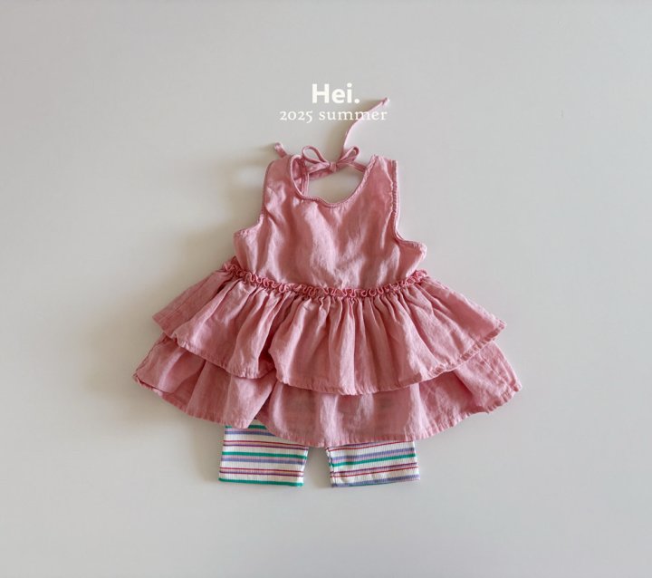 Hei - Korean Children Fashion - #kidsshorts - Linen Cream One-piece - 11