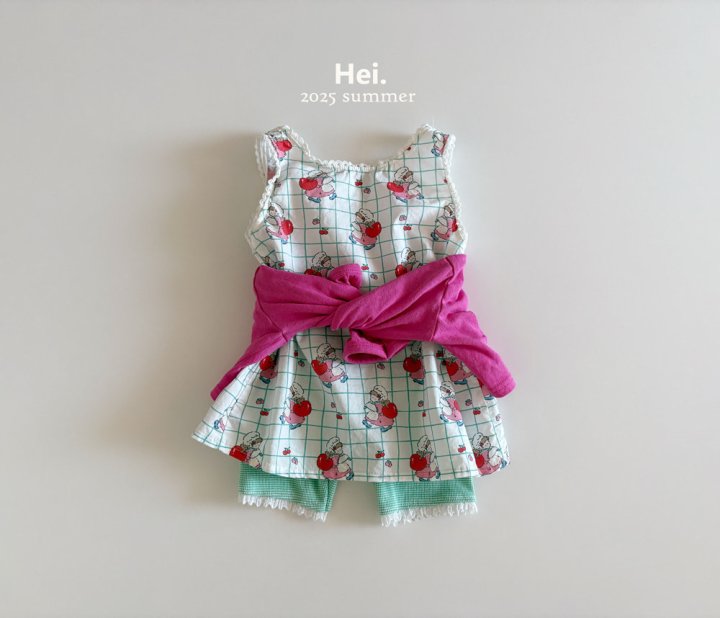 Hei - Korean Children Fashion - #kidsshorts - Cherry One-piece - 5