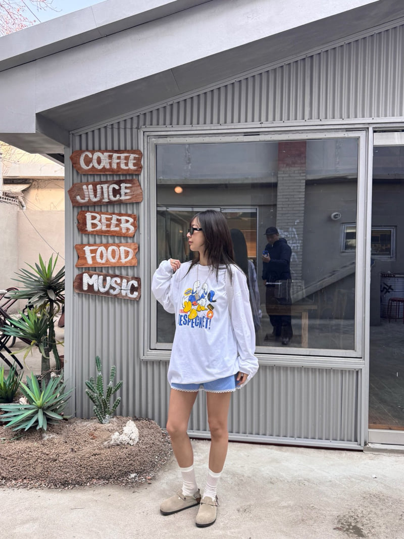 Heil - Korean Women Fashion - #momslook - Pigment Donald Tee