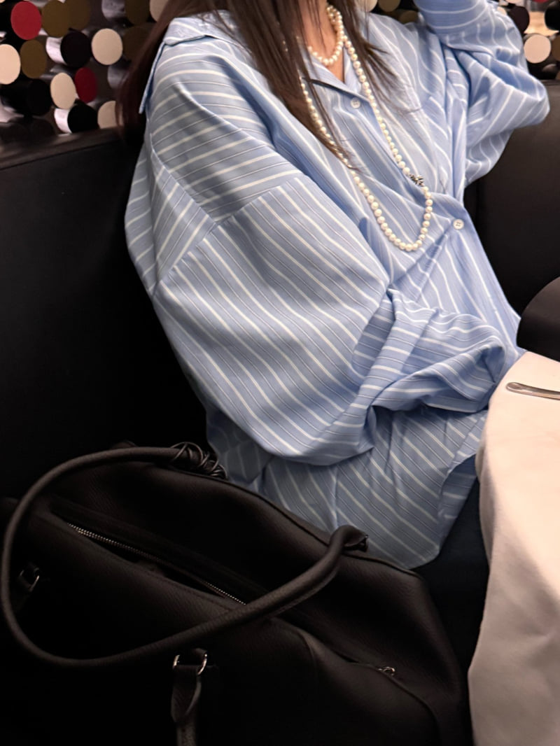 Heil - Korean Women Fashion - #momslook - Multi Stripe Shirt - 2