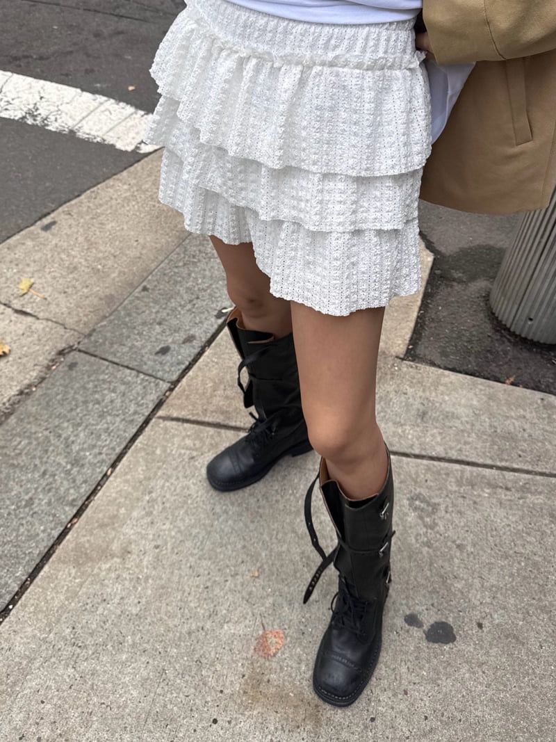 Heil - Korean Women Fashion - #momslook - Lay Cancan Skirt - 3