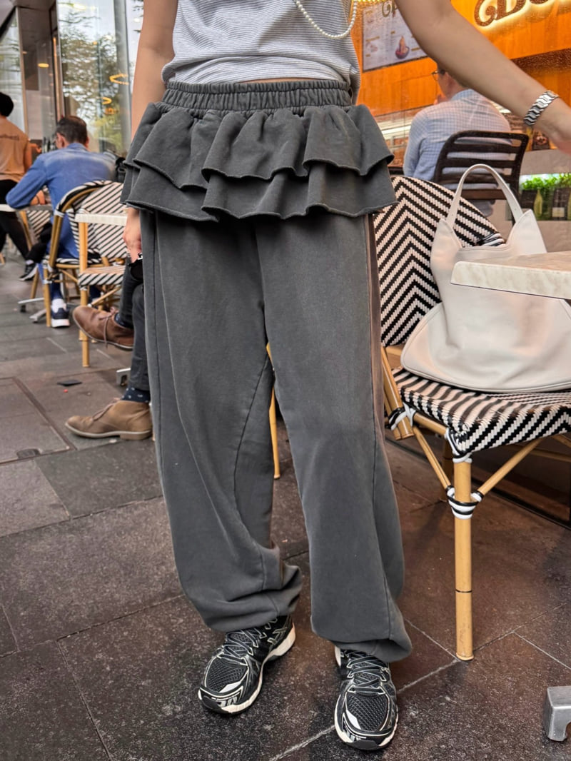 Heil - Korean Women Fashion - #momslook - Pigment Cancan Jogger Pants