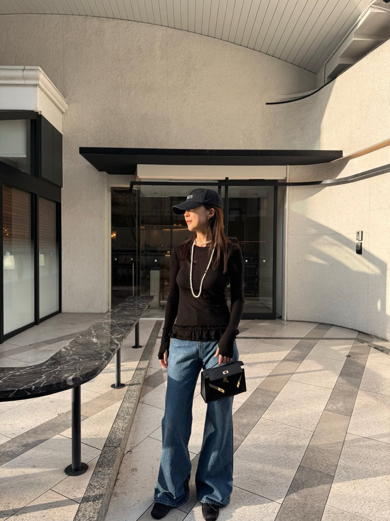 Heil - Korean Women Fashion - #pursuepretty - Water Frill Tee