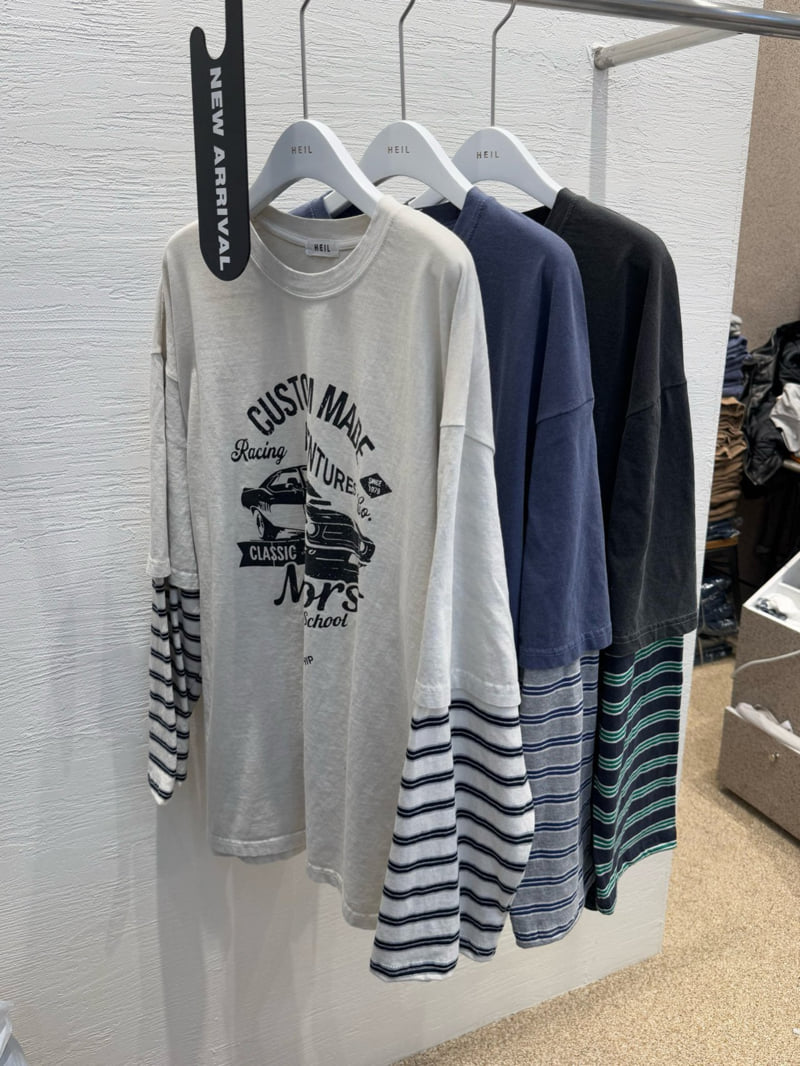 Heil - Korean Women Fashion - #romanticstyle - Pigment Motor Stripe Tee - 9