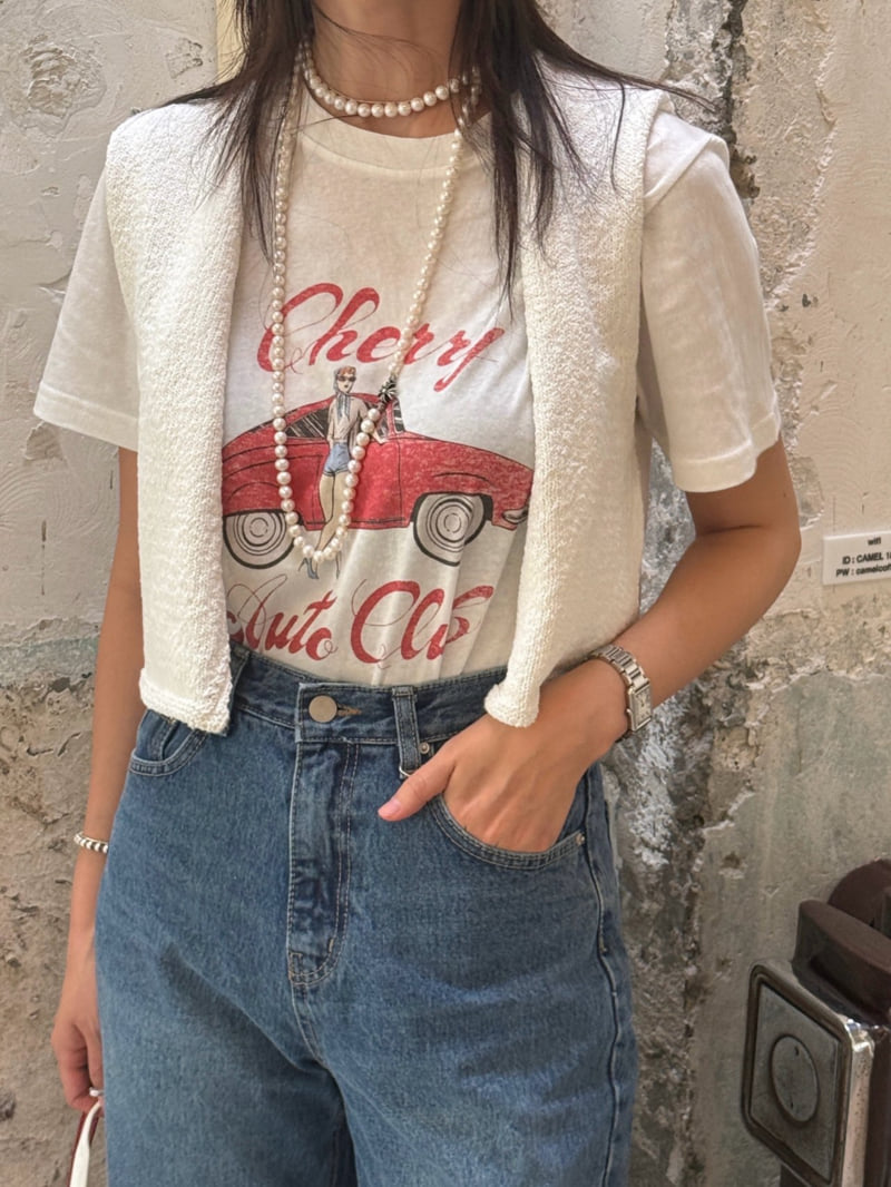 Heil - Korean Women Fashion - #shopsmall - Racing Tee - 3