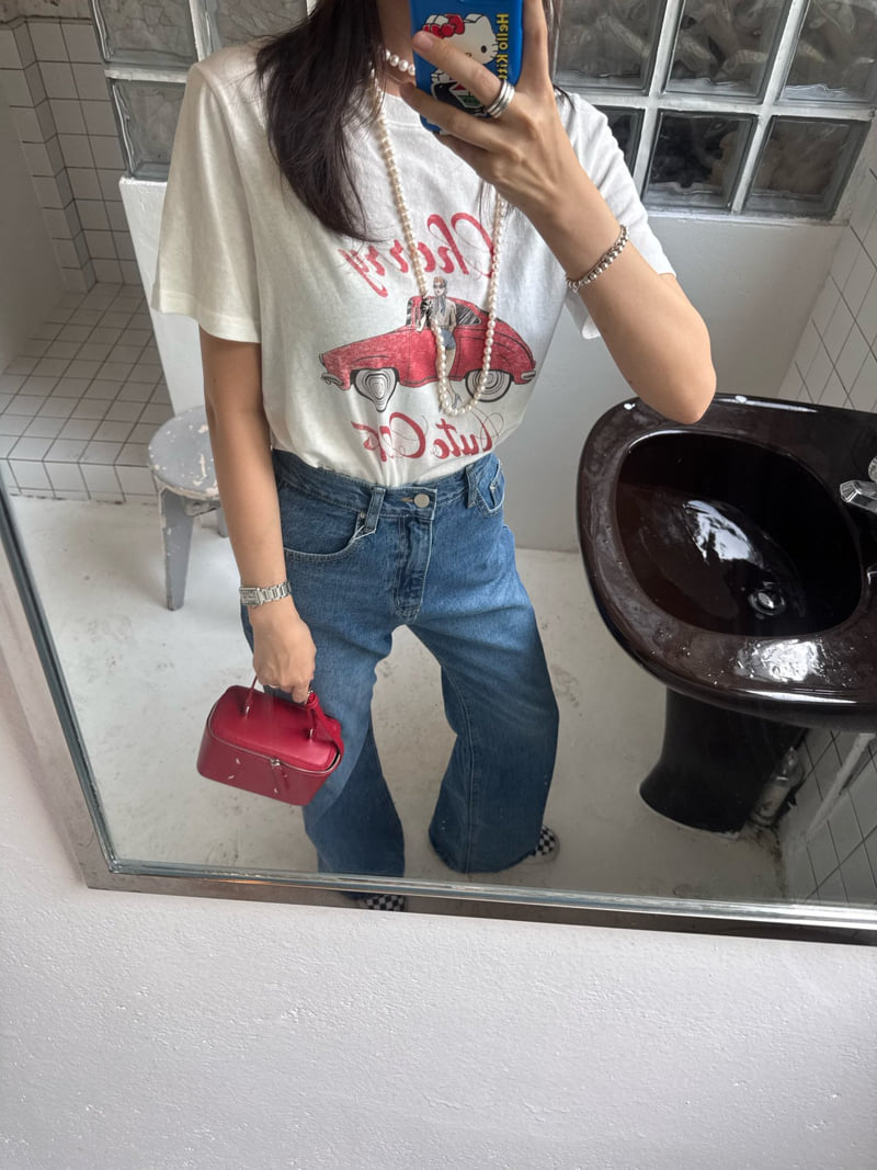 Heil - Korean Women Fashion - #shopsmall - Racing Tee - 4