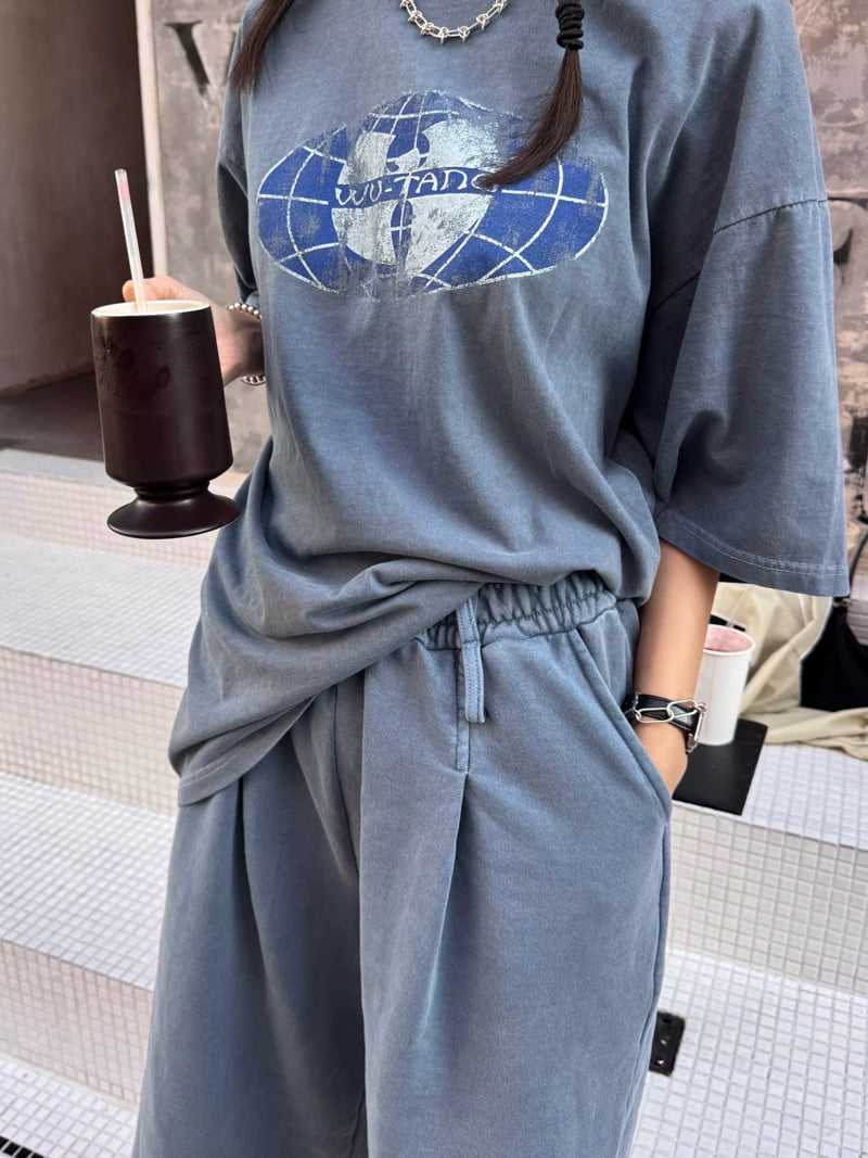 Heil - Korean Women Fashion - #vintageinspired - Pigment Earth Tee - 4
