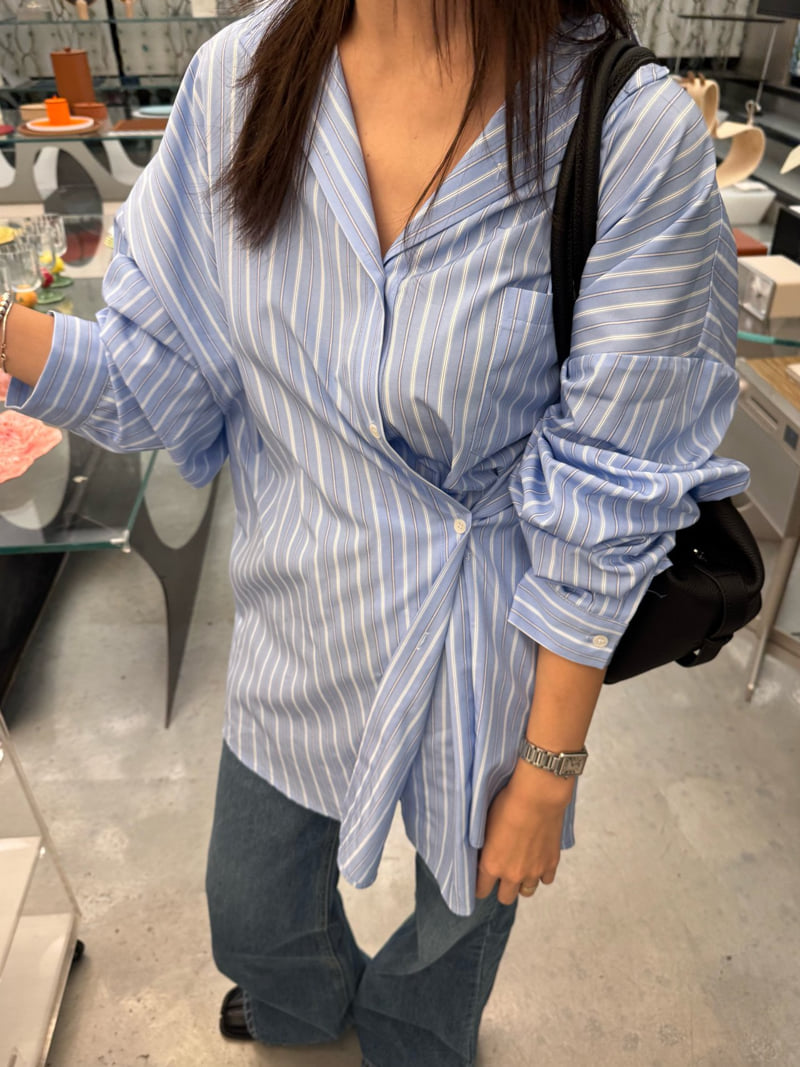 Heil - Korean Women Fashion - #womensfashion - Multi Stripe Shirt - 5