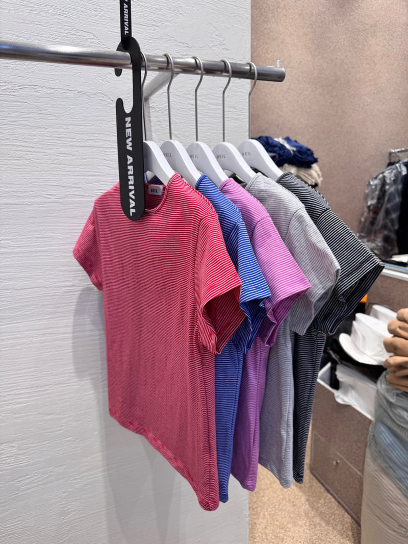 Heil - Korean Women Fashion - #womensfashion - Daily Stripe Tee - 9
