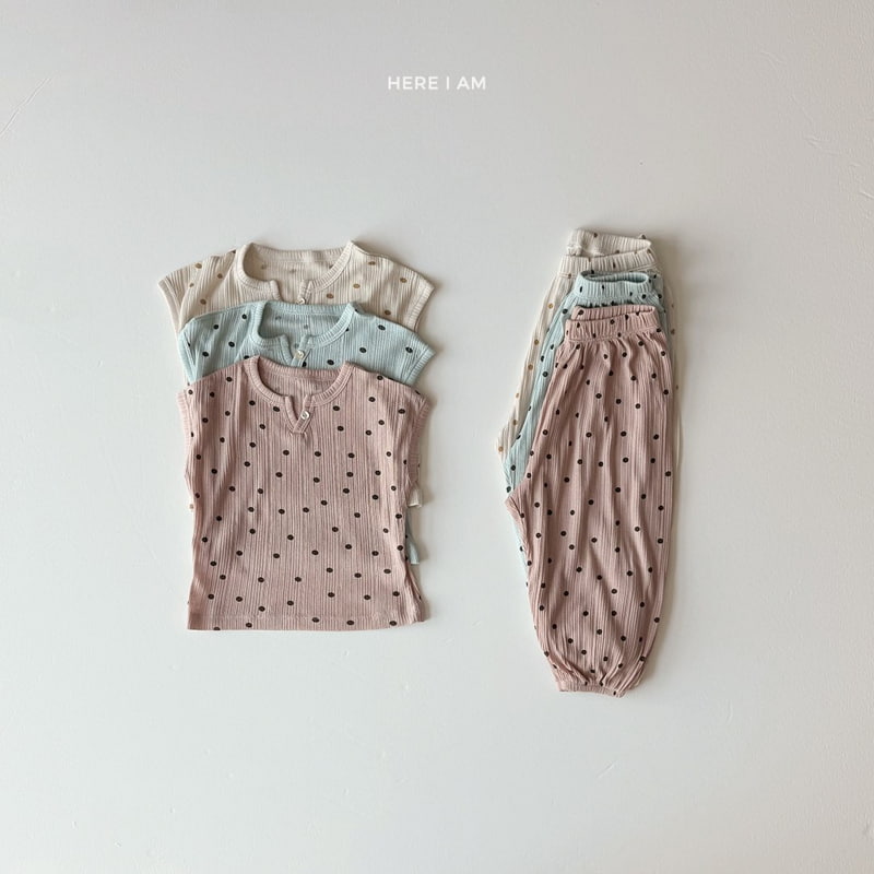 Here I Am - Korean Children Fashion - #Kfashion4kids - Seolreim Dot Set