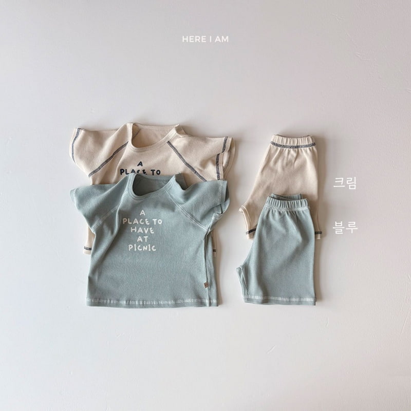 Here I Am - Korean Children Fashion - #childofig - Picnic Raglan Set - 12