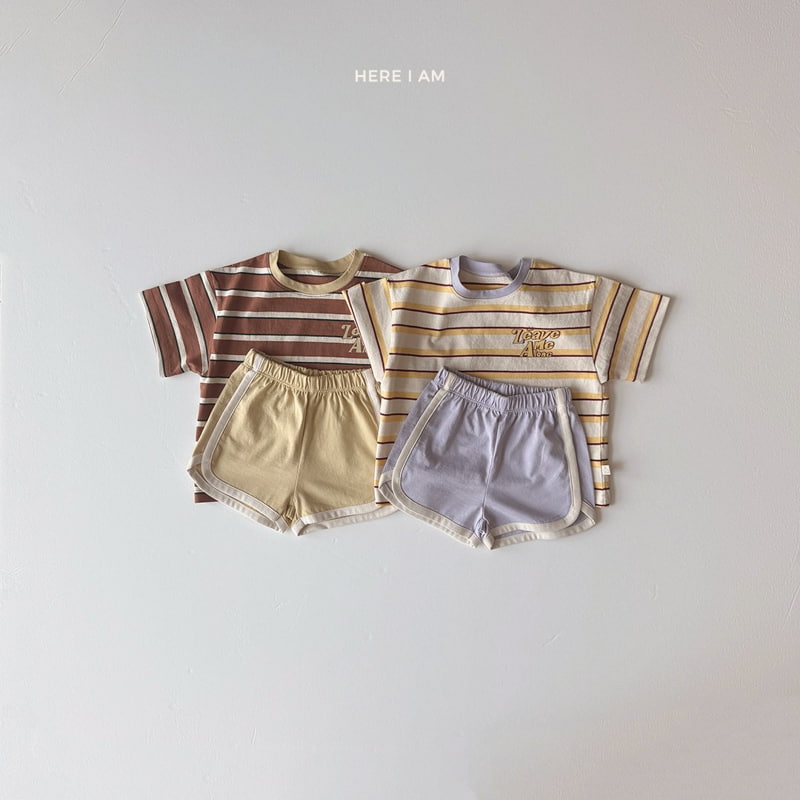 Here I Am - Korean Children Fashion - #childrensboutique - Friend Stripe Set - 8