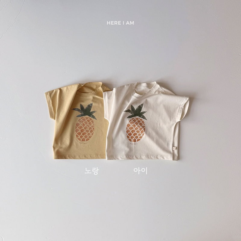 Here I Am - Korean Children Fashion - #childrensboutique - Pineapple Tee - 12