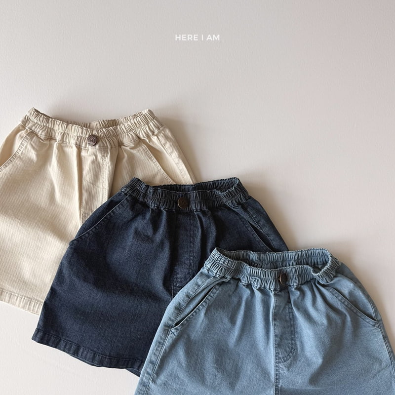 Here I Am - Korean Children Fashion - #discoveringself - Essential Cotton Denim Short Pants - 8