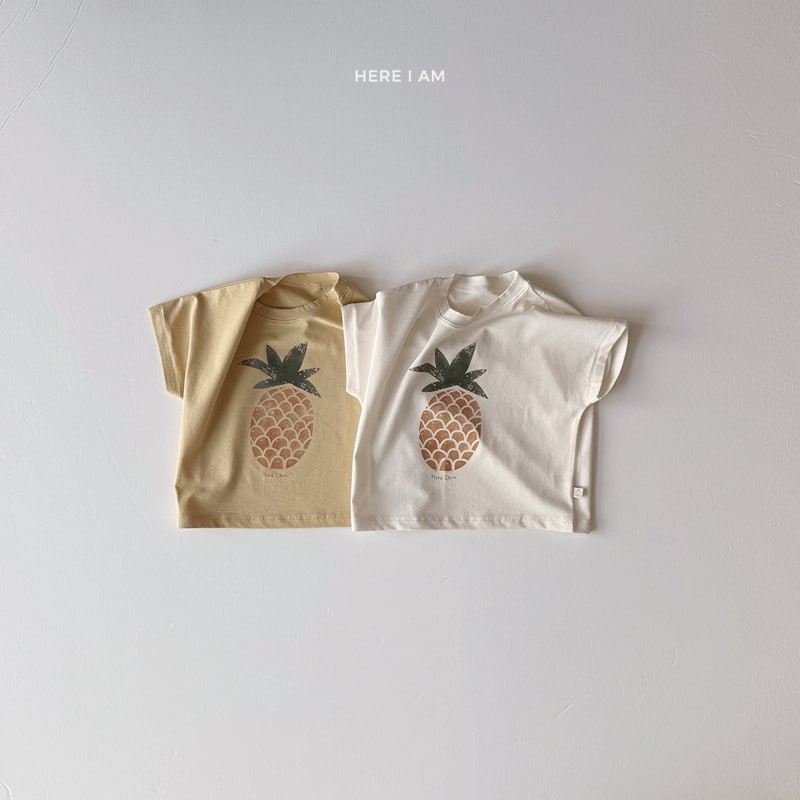 Here I Am - Korean Children Fashion - #fashionkids - Pineapple Tee