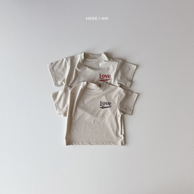 Here I Am - Korean Children Fashion - #kidsshorts - Love Tee