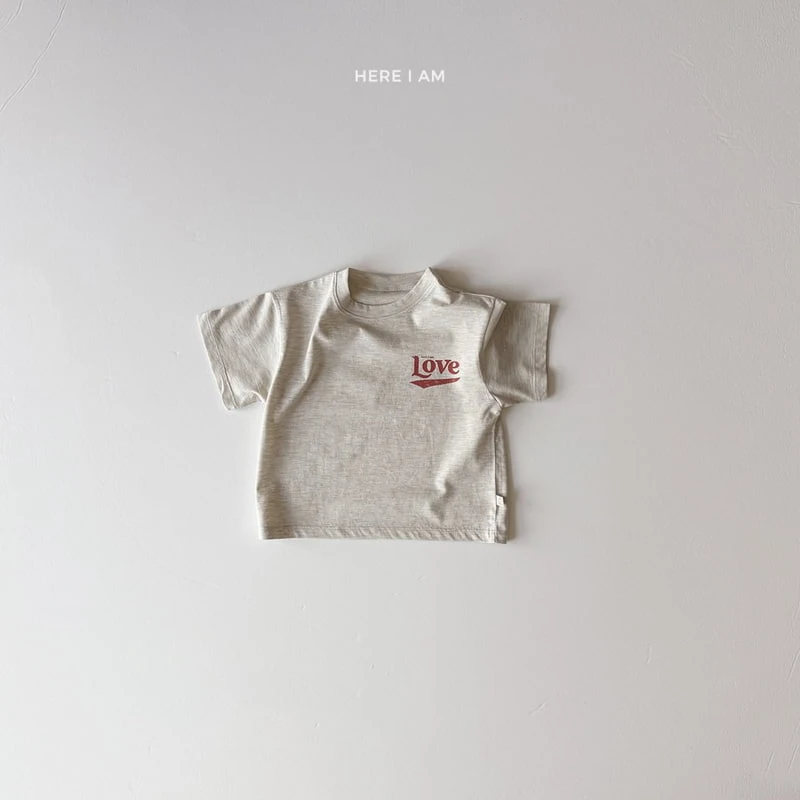 Here I Am - Korean Children Fashion - #magicofchildhood - Love Tee - 6