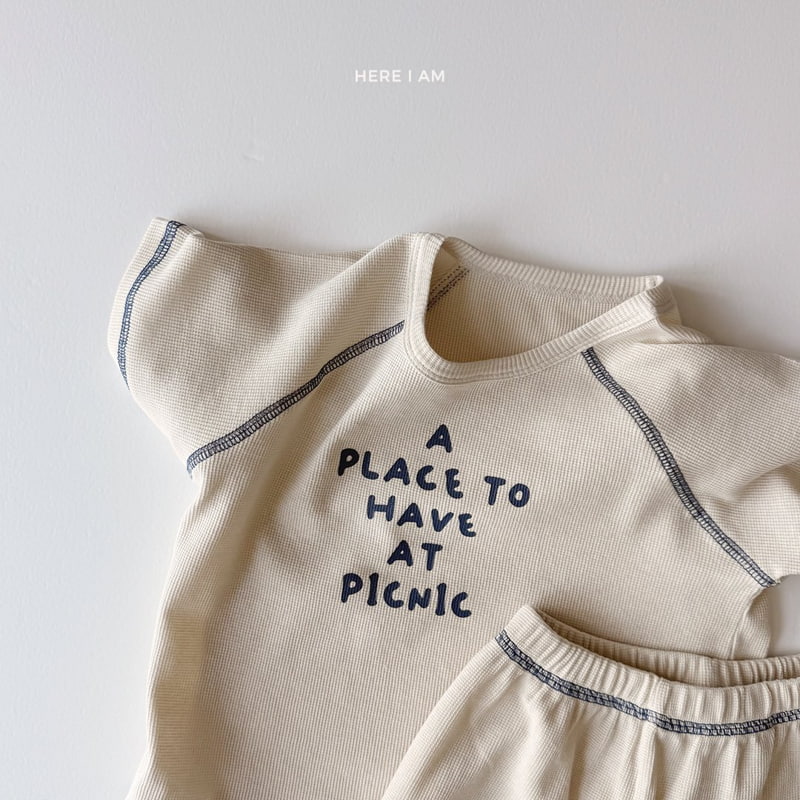 Here I Am - Korean Children Fashion - #magicofchildhood - Picnic Raglan Set - 9