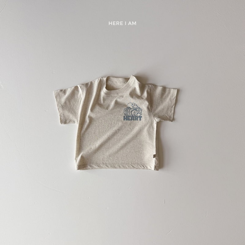 Here I Am - Korean Children Fashion - #magicofchildhood - Heart Surfing Tee - 6
