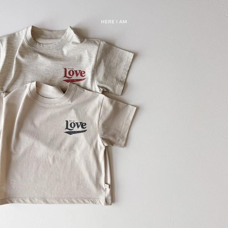 Here I Am - Korean Children Fashion - #minifashionista - Love Tee - 7