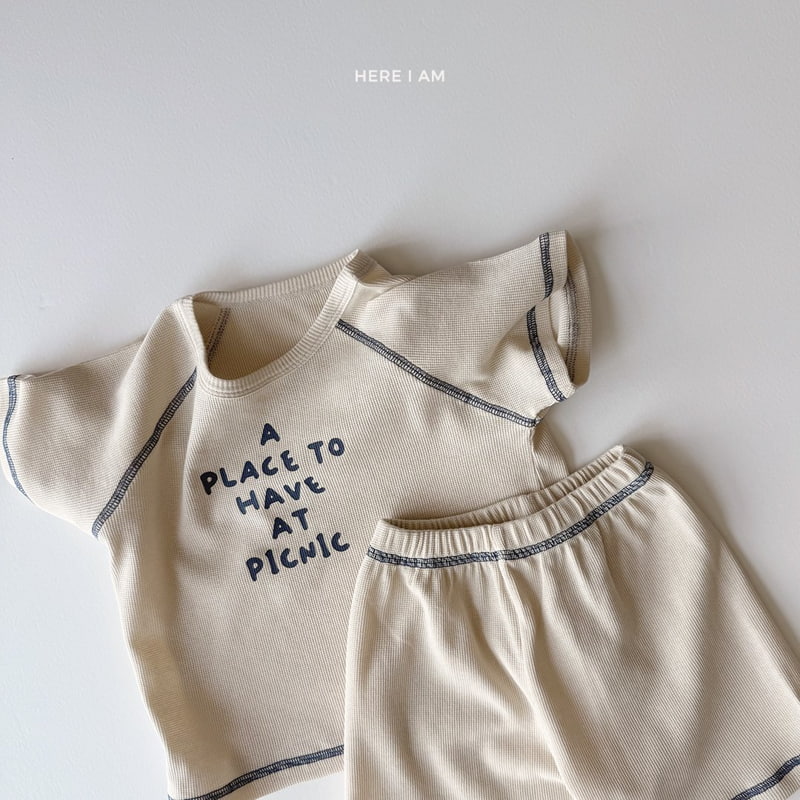 Here I Am - Korean Children Fashion - #minifashionista - Picnic Raglan Set - 10