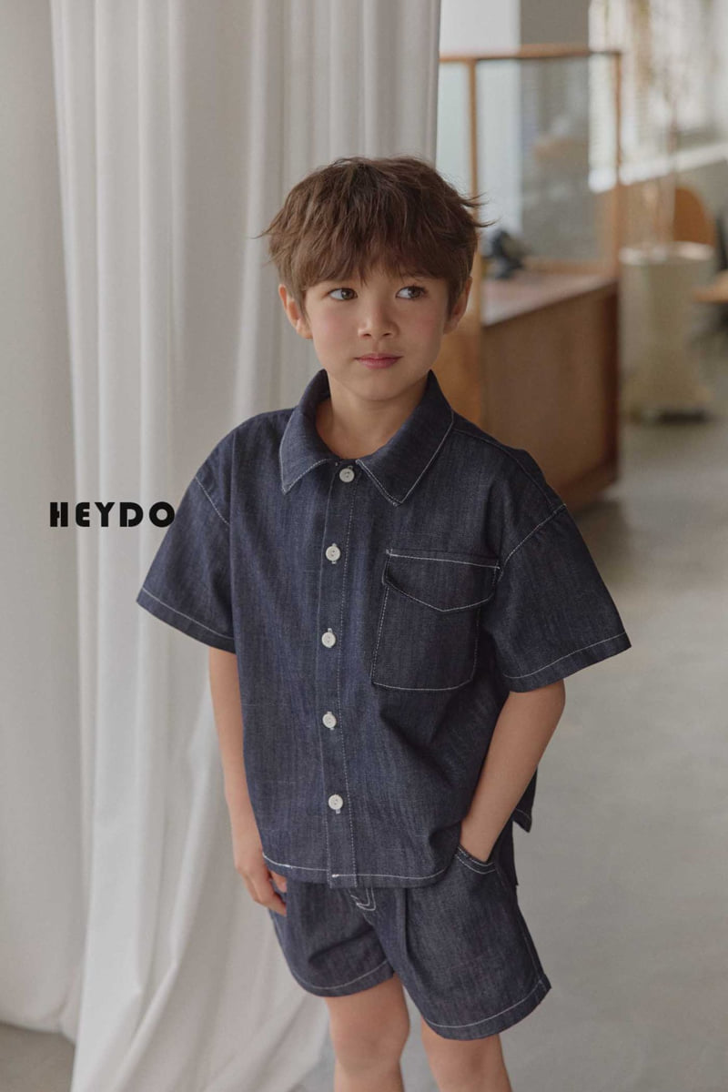 Heydo - Korean Children Fashion - #Kfashion4kids - One Pocket Short Sleeve Shirt - 8