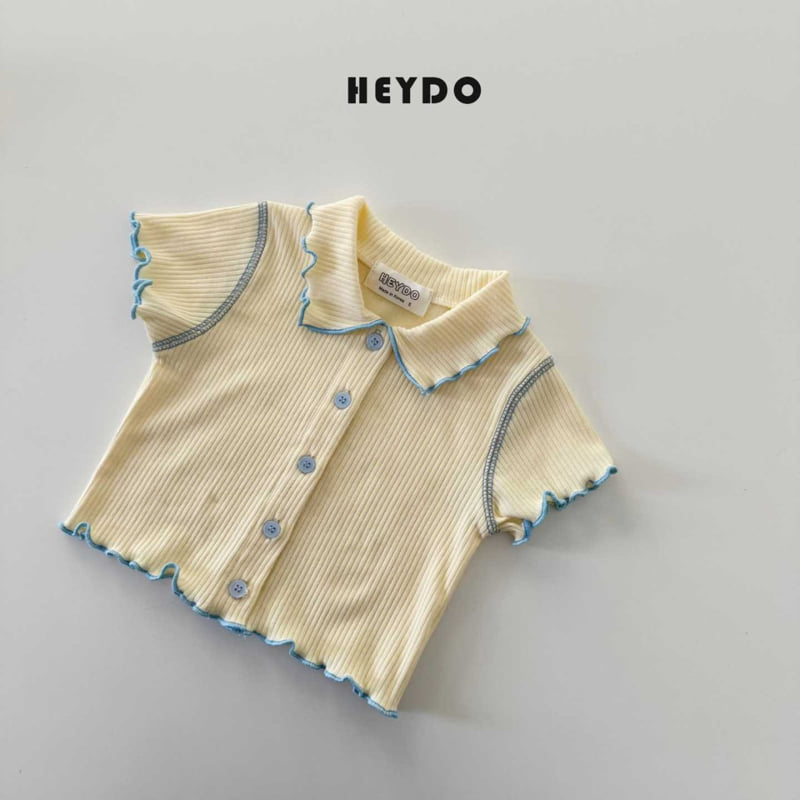 Heydo - Korean Children Fashion - #Kfashion4kids - Sweet Rib Collar Tee - 8