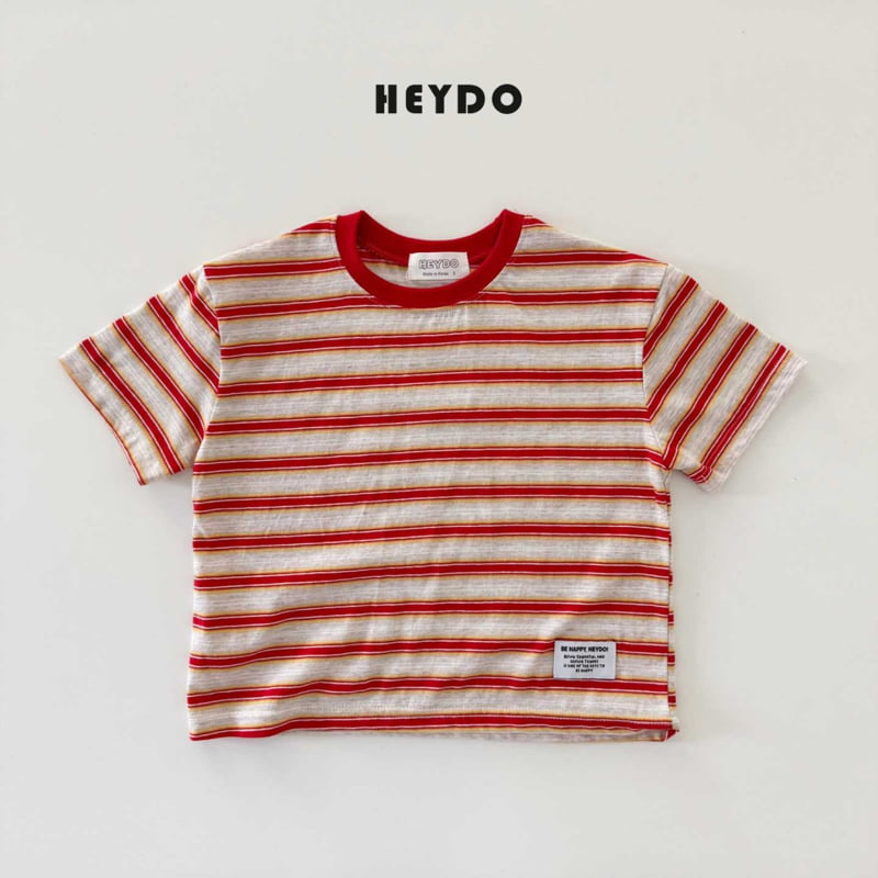 Heydo - Korean Children Fashion - #Kfashion4kids - Label Stripe Tee - 7
