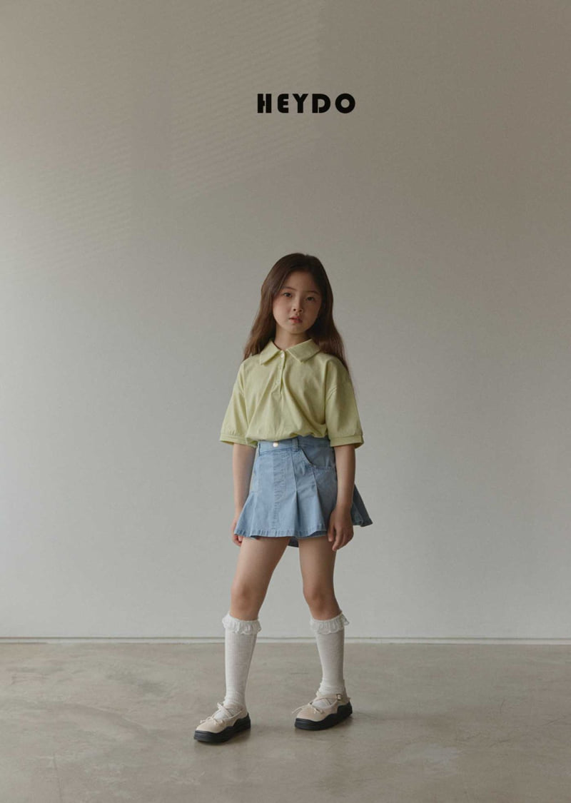 Heydo - Korean Children Fashion - #childofig - Mimi Pleated Denim Skirt - 10