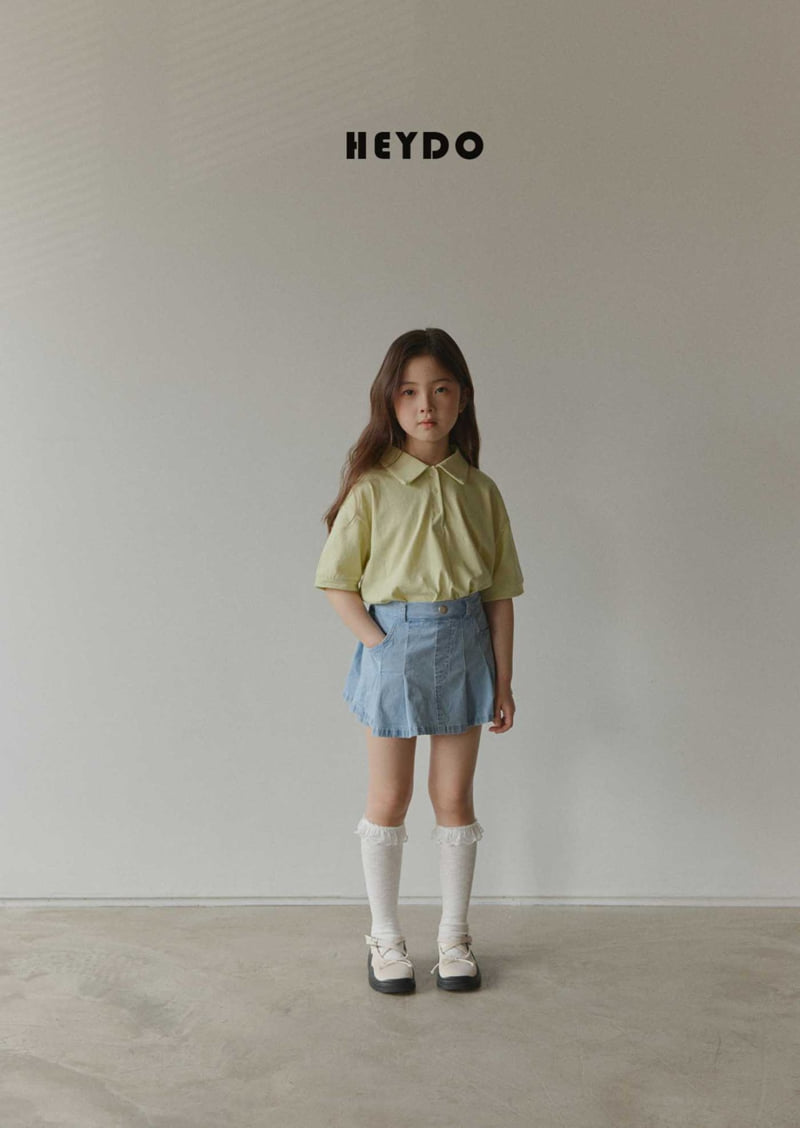 Heydo - Korean Children Fashion - #childofig - Mimi Pleated Denim Skirt - 11