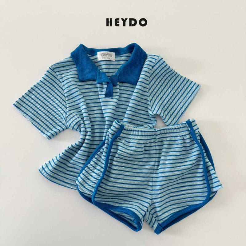 Heydo - Korean Children Fashion - #childofig - Jelly Collar Top Bottom Set - 5