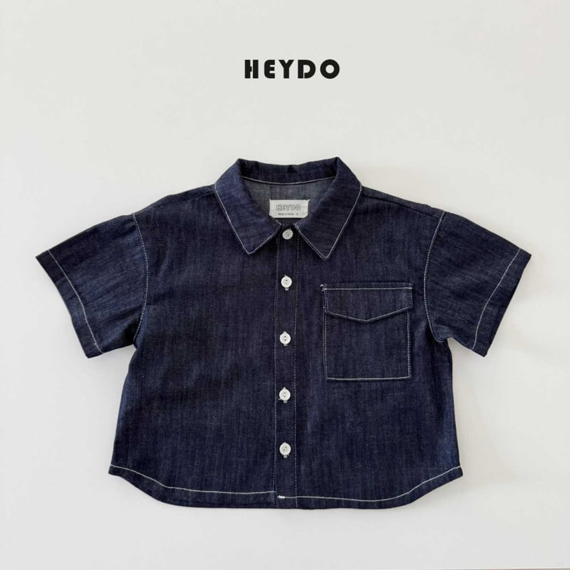 Heydo - Korean Children Fashion - #childrensboutique - One Pocket Short Sleeve Shirt