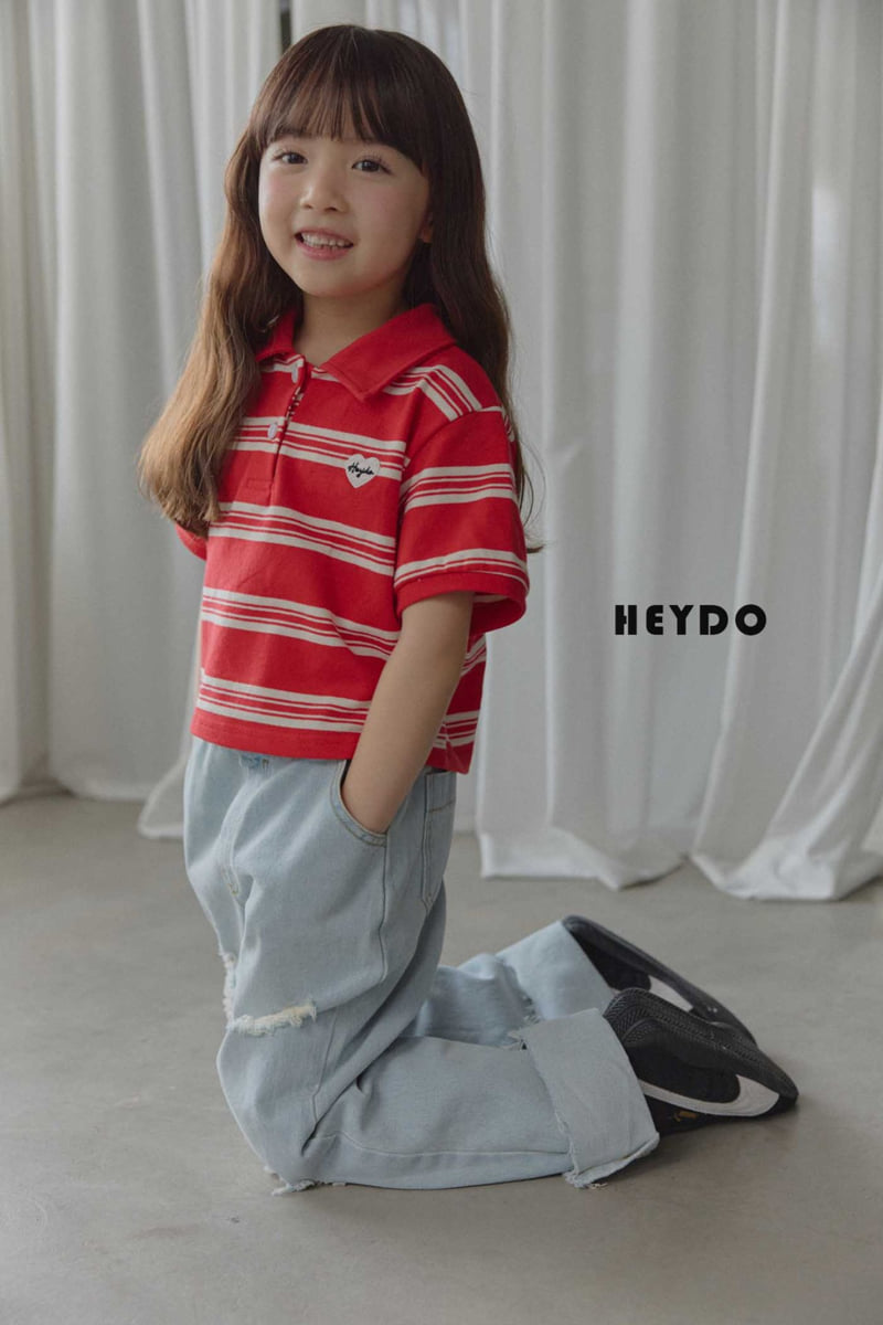 Heydo - Korean Children Fashion - #childrensboutique - Wappen Bintz Collar Tee - 10