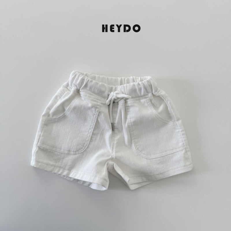 Heydo - Korean Children Fashion - #childrensboutique - Out Pocket Pants Ivory - 9