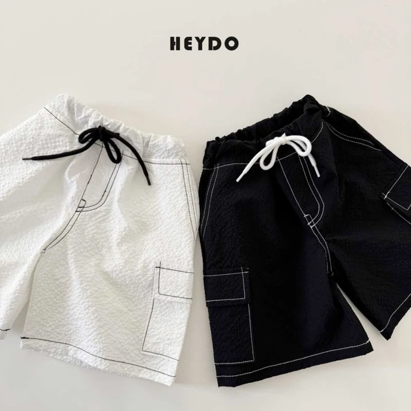 Heydo - Korean Children Fashion - #childrensboutique - Stitch Cargo Pants - 5