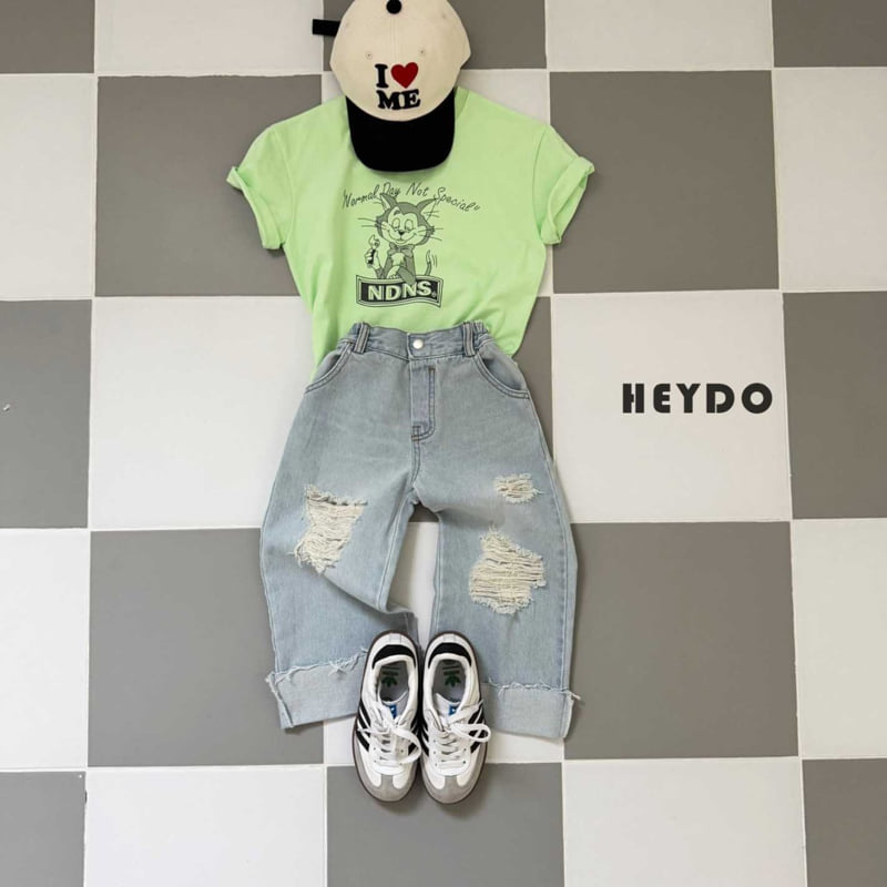 Heydo - Korean Children Fashion - #designkidswear - Vintage Jeans - 9