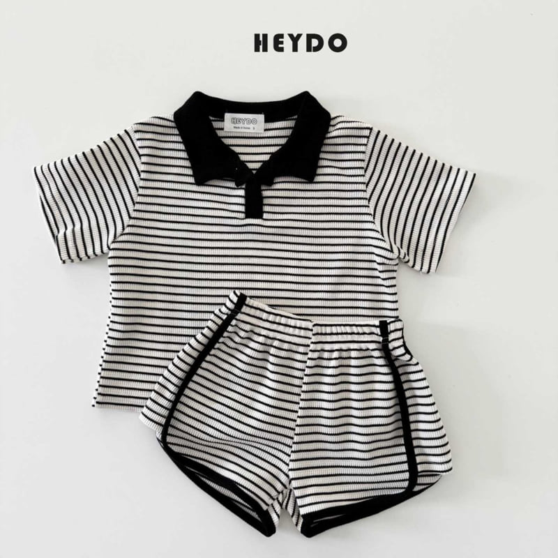 Heydo - Korean Children Fashion - #designkidswear - Jelly Collar Top Bottom Set - 7