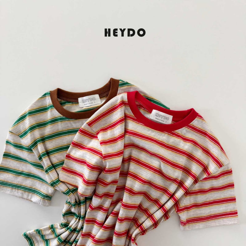Heydo - Korean Children Fashion - #designkidswear - Label Stripe Tee