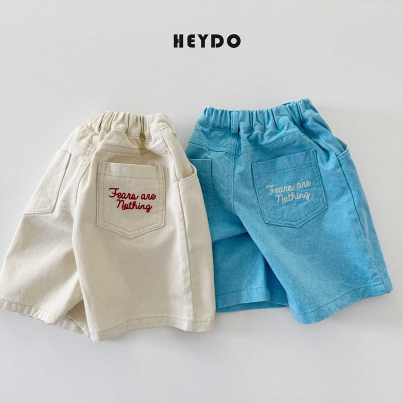 Heydo - Korean Children Fashion - #discoveringself - Mine P Embroidered Shorts - 8