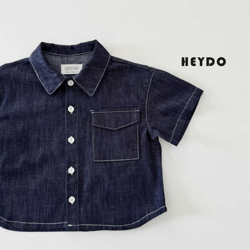 Heydo - Korean Children Fashion - #discoveringself - One Pocket Short Sleeve Shirt - 3