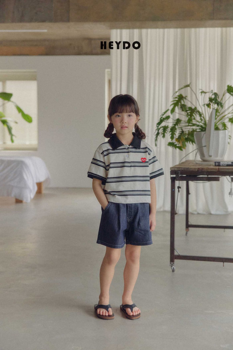 Heydo - Korean Children Fashion - #discoveringself - Wappen Bintz Collar Tee - 12