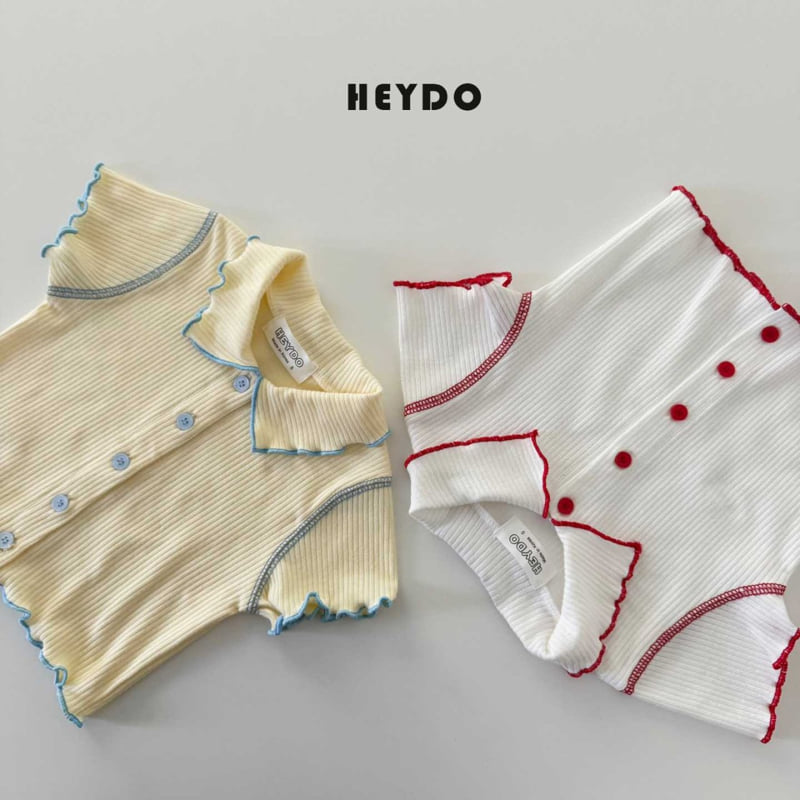 Heydo - Korean Children Fashion - #discoveringself - Sweet Rib Collar Tee - 3