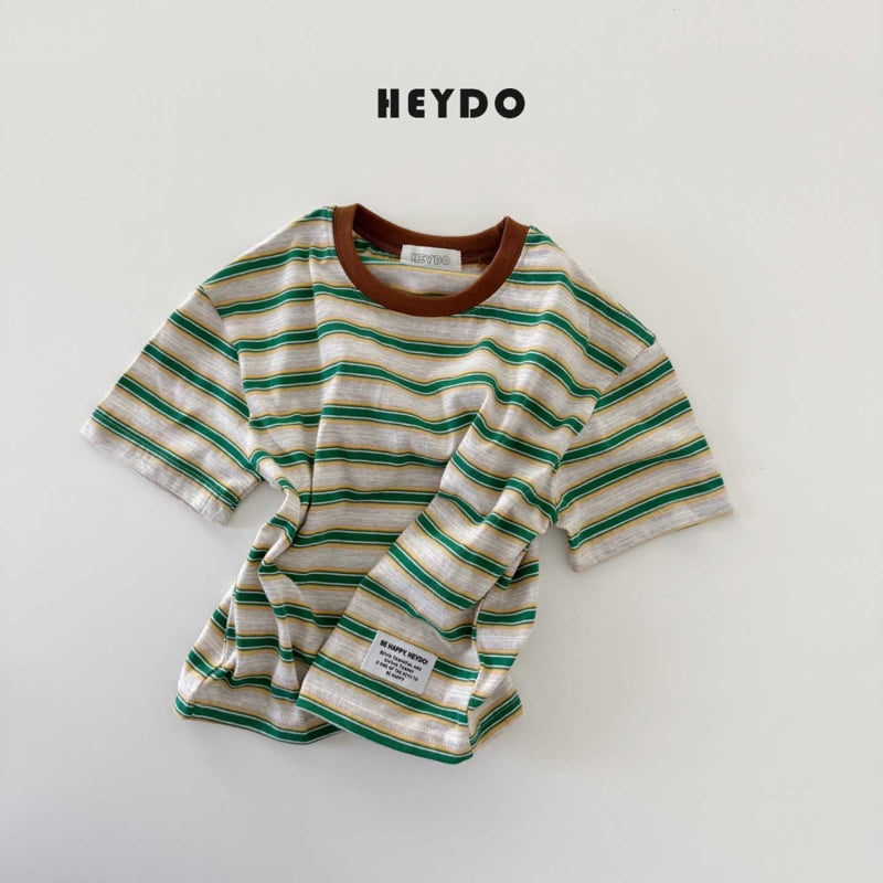 Heydo - Korean Children Fashion - #fashionkids - Label Stripe Tee - 3