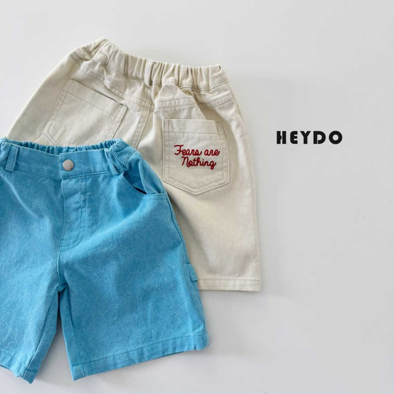 Heydo - Korean Children Fashion - #kidsshorts - Mine P Embroidered Shorts - 10